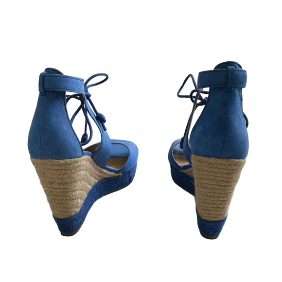Lucky Brand Blue Sandal Wedges - Picture 10 of 13